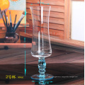 Haonai desiged beautiful colored juice glass goblet